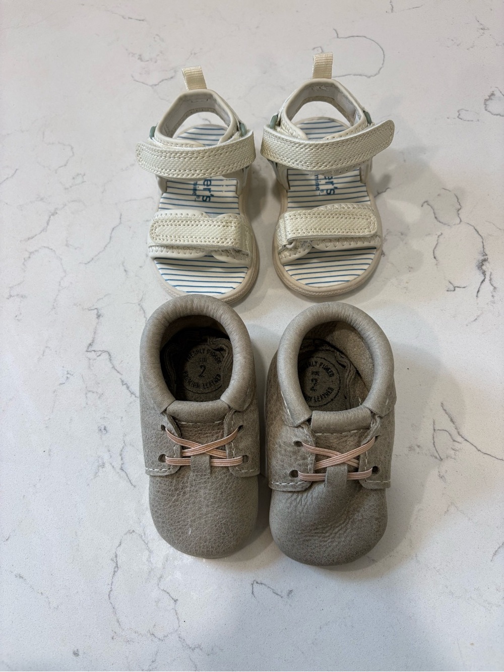 Freshly Picked Oxford Soft Sole & Carters Sandals Baby Infant Shoe Lot